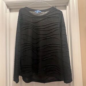 Simply Vera Vera Wang black long-sleeve top